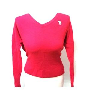 Red Abercrombie & Fitch sweater